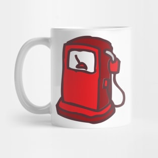 Gas Tank Funny Nursery Cartoon Drawing Design Mug